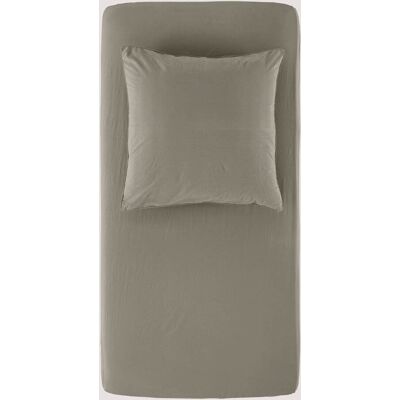 hessnatur - Perkal Spannbettlaken aus Bio-Baumwolle - grün - 180x200 cm - Fitted sheet hessnatur - Perkal Spannbettlaken aus Bio-Baumwolle - grün - 180x200 cm - Fitted sheet