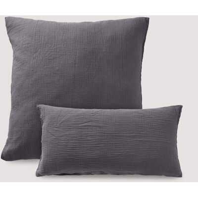 hessnatur Musselin Kissenbezug aus Bio-Baumwolle - grau Größe 40x80 cm hessnatur Musselin Kissenbezug aus Bio-Baumwolle - grau Größe 40x80 cm