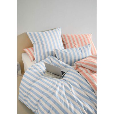 hessnatur Renforcé Bettwäsche-Set CANNES aus Bio-Baumwolle - blau Größe 200x200+2x80x80 cm hessnatur Renforcé Bettwäsche-Set CANNES aus Bio-Baumwolle - blau Größe 200x200+2x80x80 cm