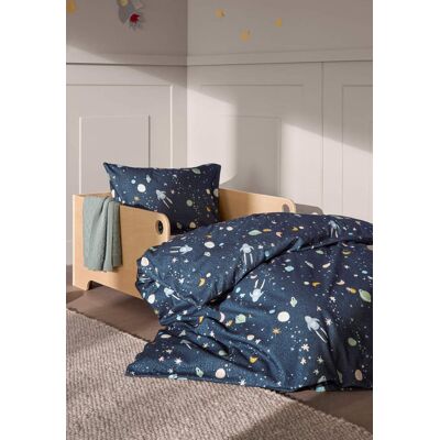 hessnatur Baby Biber Bettwäsche aus Bio-Baumwolle - blau Größe 100x135+40x60 cm hessnatur Baby Biber Bettwäsche aus Bio-Baumwolle - blau Größe 100x135+40x60 cm