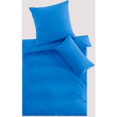 hessnatur Perkal Bettwäsche-Set aus Bio-Baumwolle - blau Größe 200x200+2x80x80 cm hessnatur Perkal Bettwäsche-Set aus Bio-Baumwolle - blau Größe 200x200+2x80x80 cm