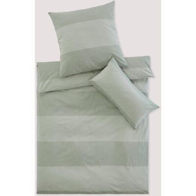hessnatur Renforcé Bettwäsche-Set RENA aus Bio-Baumwolle - grün Größe 135x200+40x80 cm hessnatur Renforcé Bettwäsche-Set RENA aus Bio-Baumwolle - grün Größe 135x200+40x80 cm