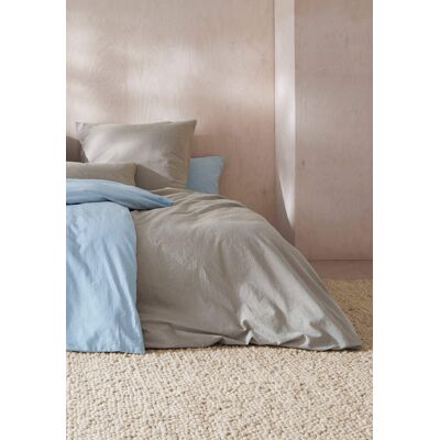 hessnatur Bettwäsche-Set aus Bio-Baumwolle mit Leinen - beige Größe 135x200+80x80 cm hessnatur Bettwäsche-Set aus Bio-Baumwolle mit Leinen - beige Größe 135x200+80x80 cm