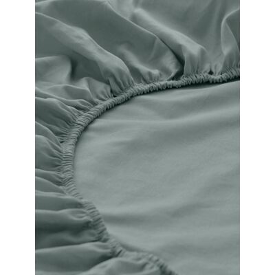 hessnatur Satin Spannbettlaken aus Bio-Baumwolle - grün Größe 180-200x200 cm hessnatur Satin Spannbettlaken aus Bio-Baumwolle - grün Größe 180-200x200 cm