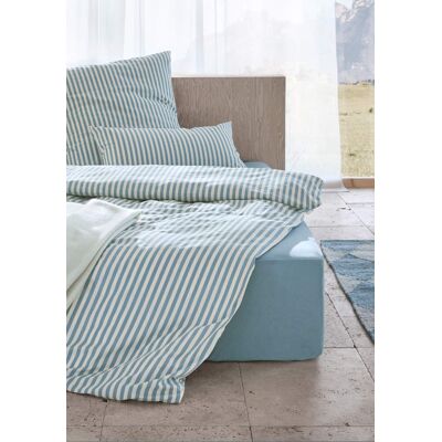 hessnatur Renforcé Bettwäsche Set HANNE aus Bio-Baumwolle - blau Größe 135x200+40x80 cm hessnatur Renforcé Bettwäsche Set HANNE aus Bio-Baumwolle - blau Größe 135x200+40x80 cm