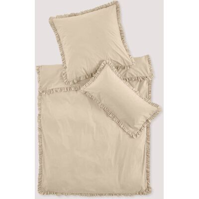 hessnatur Perkal Bettwäsche Set CARMEN aus Bio-Baumwolle - beige Größe 135x200+80x80 cm hessnatur Perkal Bettwäsche Set CARMEN aus Bio-Baumwolle - beige Größe 135x200+80x80 cm