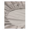 hessnatur Perkal Spannbettlaken aus Bio-Baumwolle - beige Größe 90-100x200 cm