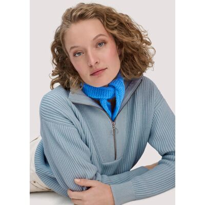 hessnatur Damen Strick Tuch aus Alpaka - blau Größe 11x105 cm hessnatur Damen Strick Tuch aus Alpaka - blau Größe 11x105 cm