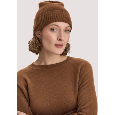 hessnatur Damen Mütze BETTER RECYCLING aus Cashmere - braun Größe One Size hessnatur Damen Mütze BETTER RECYCLING aus Cashmere - braun Größe One Size