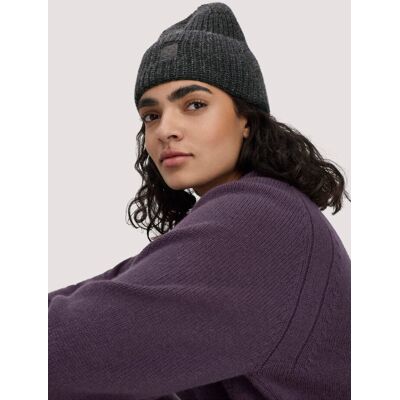 hessnatur Damen Strick Mütze aus Bio-Baumwolle mit Schurwolle und recycelter Wolle - grau Größe 1size hessnatur Damen Strick Mütze aus Bio-Baumwolle mit Schurwolle und recycelter Wolle - grau Größe 1size