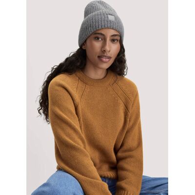 hessnatur Damen Strick Mütze aus Bio-Baumwolle mit Schurwolle und recycelter Wolle - grau Größe 1size hessnatur Damen Strick Mütze aus Bio-Baumwolle mit Schurwolle und recycelter Wolle - grau Größe 1size