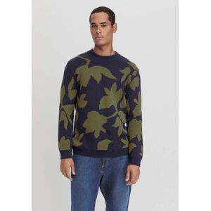hessnatur Herren Pullover Jacquard Regular aus Bio-Baumwolle mit Bio-Merinowolle - grün Größe 56 hessnatur Herren Pullover Jacquard Regular aus Bio-Baumwolle mit Bio-Merinowolle - grün Größe 56