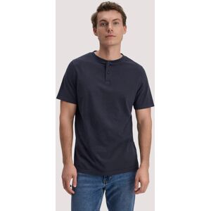hessnatur Herren Heavy Jersey Henley Shirt Relaxed aus Bio-Baumwolle - blau Größe 48 hessnatur Herren Heavy Jersey Henley Shirt Relaxed aus Bio-Baumwolle - blau Größe 48