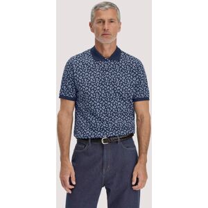 hessnatur Herren Print Piqué Polo Relaxed aus Bio-Baumwolle - blau Größe 56 hessnatur Herren Print Piqué Polo Relaxed aus Bio-Baumwolle - blau Größe 56