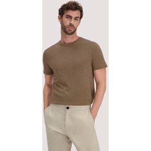 hessnatur Herren T-Shirt Regular aus Leinen und Bio-Baumwolle - braun Größe 48 hessnatur Herren T-Shirt Regular aus Leinen und Bio-Baumwolle - braun Größe 48
