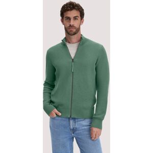 hessnatur Herren Strick Jacke Regular aus Bio-Baumwolle - grün Größe M hessnatur Herren Strick Jacke Regular aus Bio-Baumwolle - grün Größe M