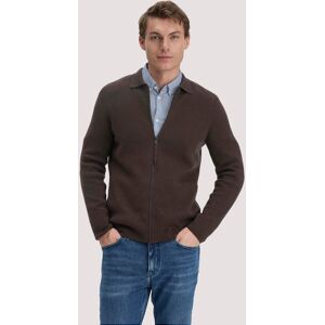 hessnatur Herren Milano Strick Jacke Regular aus Bio-Baumwolle mit Bio-Merinowolle - braun Größe S hessnatur Herren Milano Strick Jacke Regular aus Bio-Baumwolle mit Bio-Merinowolle - braun Größe S