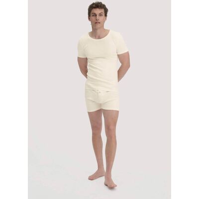 hessnatur Herren T-Shirt im PURE NATURE aus Bio-Baumwolle - natur Größe 7 = XL hessnatur Herren T-Shirt im PURE NATURE aus Bio-Baumwolle - natur Größe 7 = XL