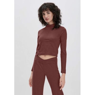 hessnatur Loungewear Longsleeve Fitted ACTIVE LIGHT aus Bio-Baumwolle - braun Größe 48 hessnatur Loungewear Longsleeve Fitted ACTIVE LIGHT aus Bio-Baumwolle - braun Größe 48