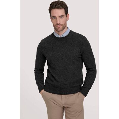hessnatur Herren Strick Pullover Regular aus Bio-Merinowolle mit Bio-Baumwolle - grau Größe XXL hessnatur Herren Strick Pullover Regular aus Bio-Merinowolle mit Bio-Baumwolle - grau Größe XXL