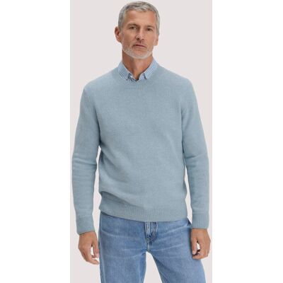 hessnatur Herren Strick Pullover Regular aus Bio-Merinowolle mit Bio-Baumwolle - blau Größe L hessnatur Herren Strick Pullover Regular aus Bio-Merinowolle mit Bio-Baumwolle - blau Größe L