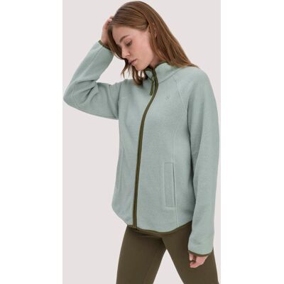 hessnatur Loungewear Fleece Jacke Relaxed ACTIVE LIGHT aus Bio-Baumwolle - grün Größe L hessnatur Loungewear Fleece Jacke Relaxed ACTIVE LIGHT aus Bio-Baumwolle - grün Größe L
