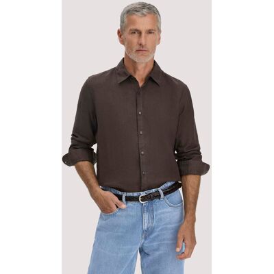 hessnatur Herren Hemd Regular aus Leinen - braun Größe S (37/38) hessnatur Herren Hemd Regular aus Leinen - braun Größe S (37/38)