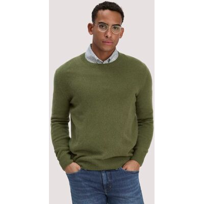 hessnatur Herren Strick Pullover Regular aus Bio-Merinowolle mit Bio-Baumwolle - grün Größe M hessnatur Herren Strick Pullover Regular aus Bio-Merinowolle mit Bio-Baumwolle - grün Größe M