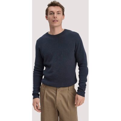 hessnatur Herren Milano Strick Pullover Regular aus Leinen mit Bio-Baumwolle und LENZING™ ECOVERO™ Viskose - blau Größe L hessnatur Herren Milano Strick Pullover Regular aus Leinen mit Bio-Baumwolle und LENZING™ ECOVERO™ Viskose - blau Größe L