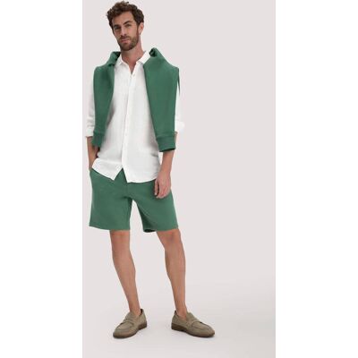 hessnatur Herren Sweat Shorts TRIAS Relaxed BETTER RECYCLING aus Bio-Baumwolle - grün Größe S hessnatur Herren Sweat Shorts TRIAS Relaxed BETTER RECYCLING aus Bio-Baumwolle - grün Größe S