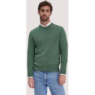 hessnatur Herren Strick Pullover Regular aus Bio-Baumwolle - grün Größe S hessnatur Herren Strick Pullover Regular aus Bio-Baumwolle - grün Größe S