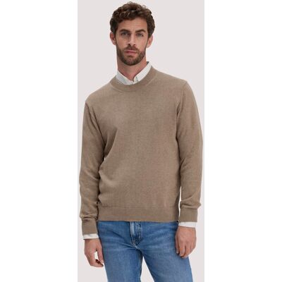 hessnatur Herren Strick Pullover Regular aus Bio-Baumwolle - braun Größe L hessnatur Herren Strick Pullover Regular aus Bio-Baumwolle - braun Größe L