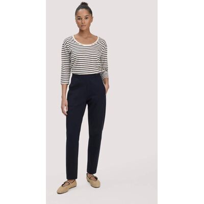 hessnatur Damen Jersey Hose Regular aus Bio-Baumwolle - blau Größe 38 hessnatur Damen Jersey Hose Regular aus Bio-Baumwolle - blau Größe 38