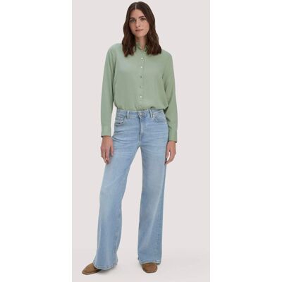 hessnatur Damen Jeans ALVA Wide Leg aus Bio-Denim - blau Größe 27/34 hessnatur Damen Jeans ALVA Wide Leg aus Bio-Denim - blau Größe 27/34