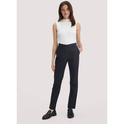 hessnatur Damen Chino Straight Leg Regular aus Bio-Baumwolle - schwarz Größe 44 hessnatur Damen Chino Straight Leg Regular aus Bio-Baumwolle - schwarz Größe 44