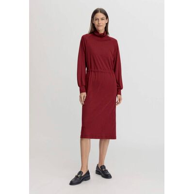 hessnatur Damen Jersey Kleid Midi Relaxed aus TENCEL™ Lyocell mit Bio-Baumwolle - rot Größe 42 hessnatur Damen Jersey Kleid Midi Relaxed aus TENCEL™ Lyocell mit Bio-Baumwolle - rot Größe 42