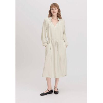 hessnatur Damen Kleid Midi Oversized aus TENCEL™ Lyocell - beige Größe 42 hessnatur Damen Kleid Midi Oversized aus TENCEL™ Lyocell - beige Größe 42