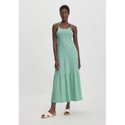 hessnatur Damen Jersey Kleid Midi Relaxed aus Leinen und Bio-Baumwolle - grün Größe 40 hessnatur Damen Jersey Kleid Midi Relaxed aus Leinen und Bio-Baumwolle - grün Größe 40