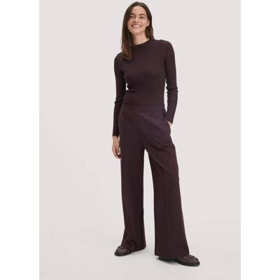 hessnatur Damen Jersey Hose Wide Leg Relaxed aus Bio-Baumwolle - braun Größe 40 hessnatur Damen Jersey Hose Wide Leg Relaxed aus Bio-Baumwolle - braun Größe 40
