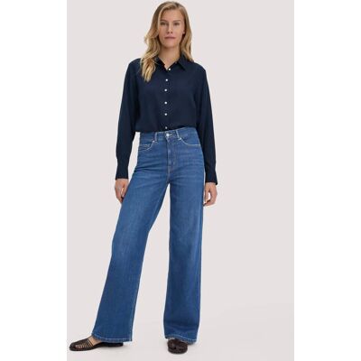 hessnatur Damen Jeans ALVA Wide Leg aus Bio-Denim - blau Größe 27/34 hessnatur Damen Jeans ALVA Wide Leg aus Bio-Denim - blau Größe 27/34