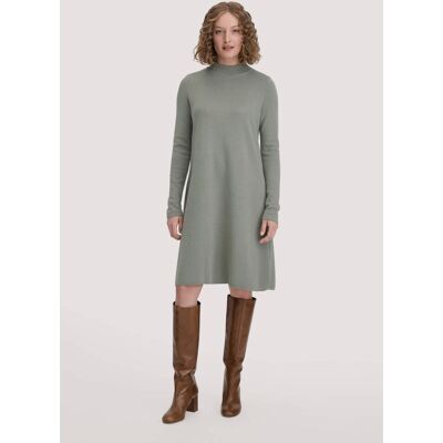 hessnatur Damen Strick Kleid Relaxed aus TENCEL™ Lyocell mit Bio-Baumwolle - grün Größe S hessnatur Damen Strick Kleid Relaxed aus TENCEL™ Lyocell mit Bio-Baumwolle - grün Größe S