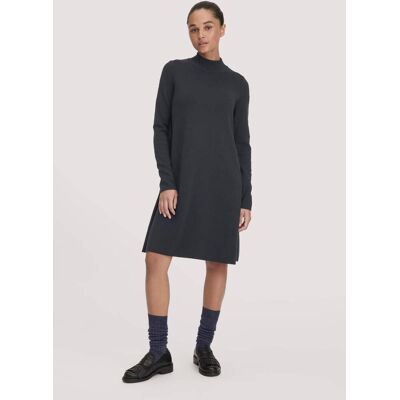 hessnatur Damen Strick Kleid Relaxed aus TENCEL™ Lyocell mit Bio-Baumwolle - schwarz Größe S hessnatur Damen Strick Kleid Relaxed aus TENCEL™ Lyocell mit Bio-Baumwolle - schwarz Größe S