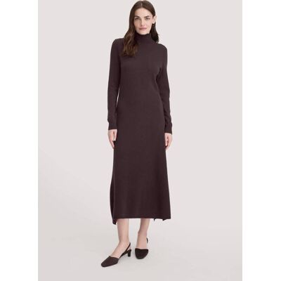 hessnatur Damen Strick Kleid Regular aus Bio-Merinowolle mit Cashmere - braun Größe XS hessnatur Damen Strick Kleid Regular aus Bio-Merinowolle mit Cashmere - braun Größe XS