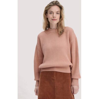 hessnatur Damen Strick Pullover Relaxed aus Bio-Baumwolle - rosa Größe XXL hessnatur Damen Strick Pullover Relaxed aus Bio-Baumwolle - rosa Größe XXL