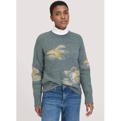 hessnatur Damen Strick Pullover Relaxed aus Alpaka mit Baumwolle - grün Größe S hessnatur Damen Strick Pullover Relaxed aus Alpaka mit Baumwolle - grün Größe S