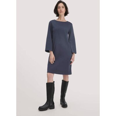 hessnatur Damen Jersey Kleid Mini Regular aus Bio-Baumwolle - blau Größe 36 hessnatur Damen Jersey Kleid Mini Regular aus Bio-Baumwolle - blau Größe 36