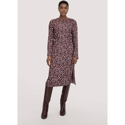 hessnatur Damen Kleid Kniebedeckend Regular aus LENZING™ ECOVERO™ Satin - rosa Größe 40 hessnatur Damen Kleid Kniebedeckend Regular aus LENZING™ ECOVERO™ Satin - rosa Größe 40