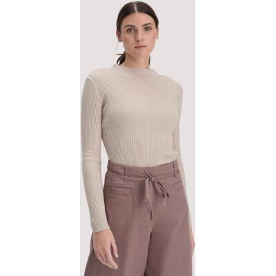 hessnatur Damen Strick Pullover Fitted aus TENCEL™ Lyocell mit Bio-Baumwolle - beige Größe M hessnatur Damen Strick Pullover Fitted aus TENCEL™ Lyocell mit Bio-Baumwolle - beige Größe M