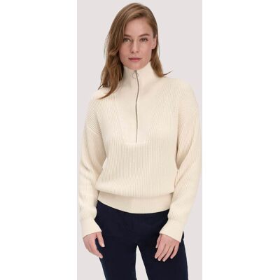 hessnatur Damen Strick Troyer Relaxed aus Bio-Baumwolle - beige Größe S hessnatur Damen Strick Troyer Relaxed aus Bio-Baumwolle - beige Größe S