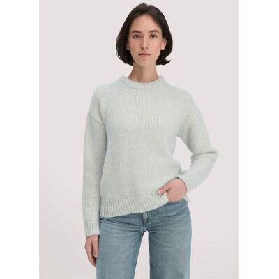 hessnatur Damen Strick Pullover Relaxed aus Alpaka mit Bio-Baumwolle - blau Größe S hessnatur Damen Strick Pullover Relaxed aus Alpaka mit Bio-Baumwolle - blau Größe S